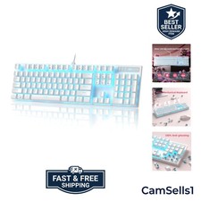 Water-Resistant Mechanical Gaming Keyboard - Blue Switches for Ultimate Control