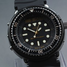 Orologio da uomo SEIKO Hybrid Arnie H558-500A nero Ana Digi Quartz 45 mm 1984