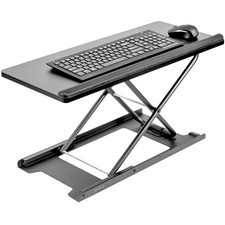 VIVO Black Ergonomic Heavy-Duty Scissors Lift Keyboard and Mouse Riser 27"