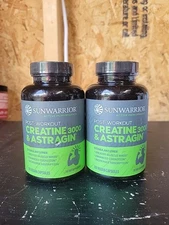 2x Sunwarrior Post-Workout Creatine 3000 & Astragin 120ct (240 Total) 02/2027