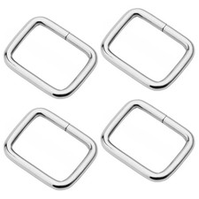 Metal Rectangle Buckle Ring Fits 5/8" 3/4" 1" Strap Heavy Duty Rectangular Co...