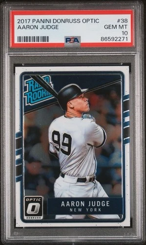 2017 Panini Donruss Optic Aaron Judge RC #38 Yankees  PSA 10 Rookie!