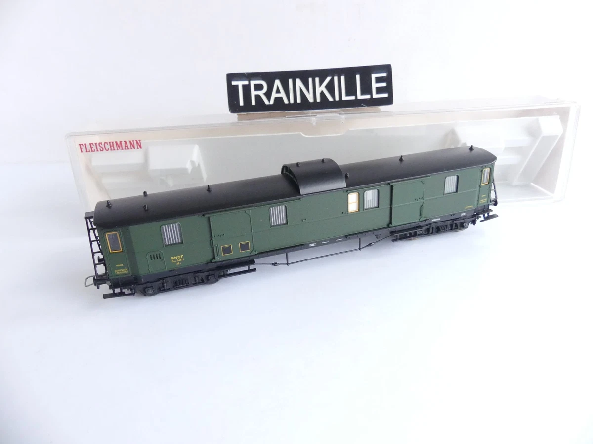 3 Voitures Voyageurs Fleischmann HO – Époque 3 – Boîtes à Tonnerre SNCF