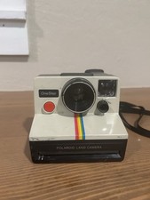Polaroid SX-70 One Step Rainbow Untested Stripe Instant Film Land Camera Vtg