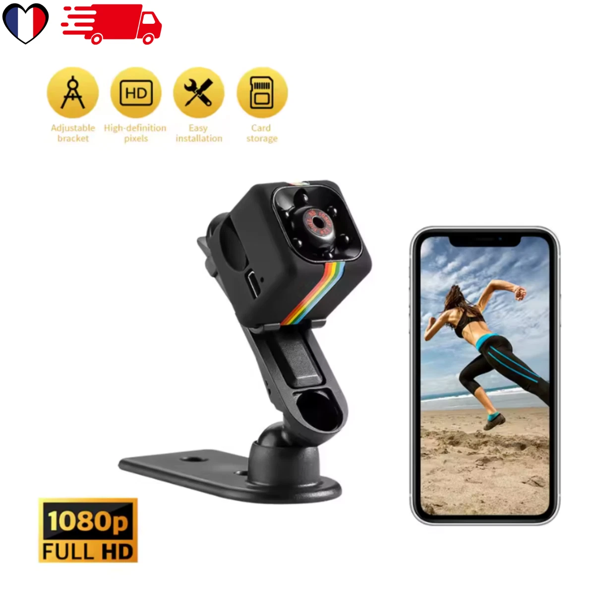 Caméra De Chasse 28MP 1080P HD Vision Nocturne Avec 27 LED 940nm Et Carte 32GO