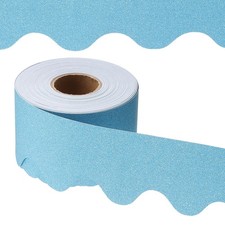 Glitter Bulletin Board Border, 65.6 Feet Poster Chalkboard Cork, Dark Blue