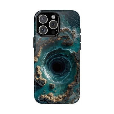 Phone Ink - iPhone/Galaxy/Pixel | Slim Tough Case - Ocean Vortex Whirlpool