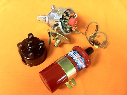 Reliant Robin 45D Accuspark Distributor & Sports Coil, Red Rotor