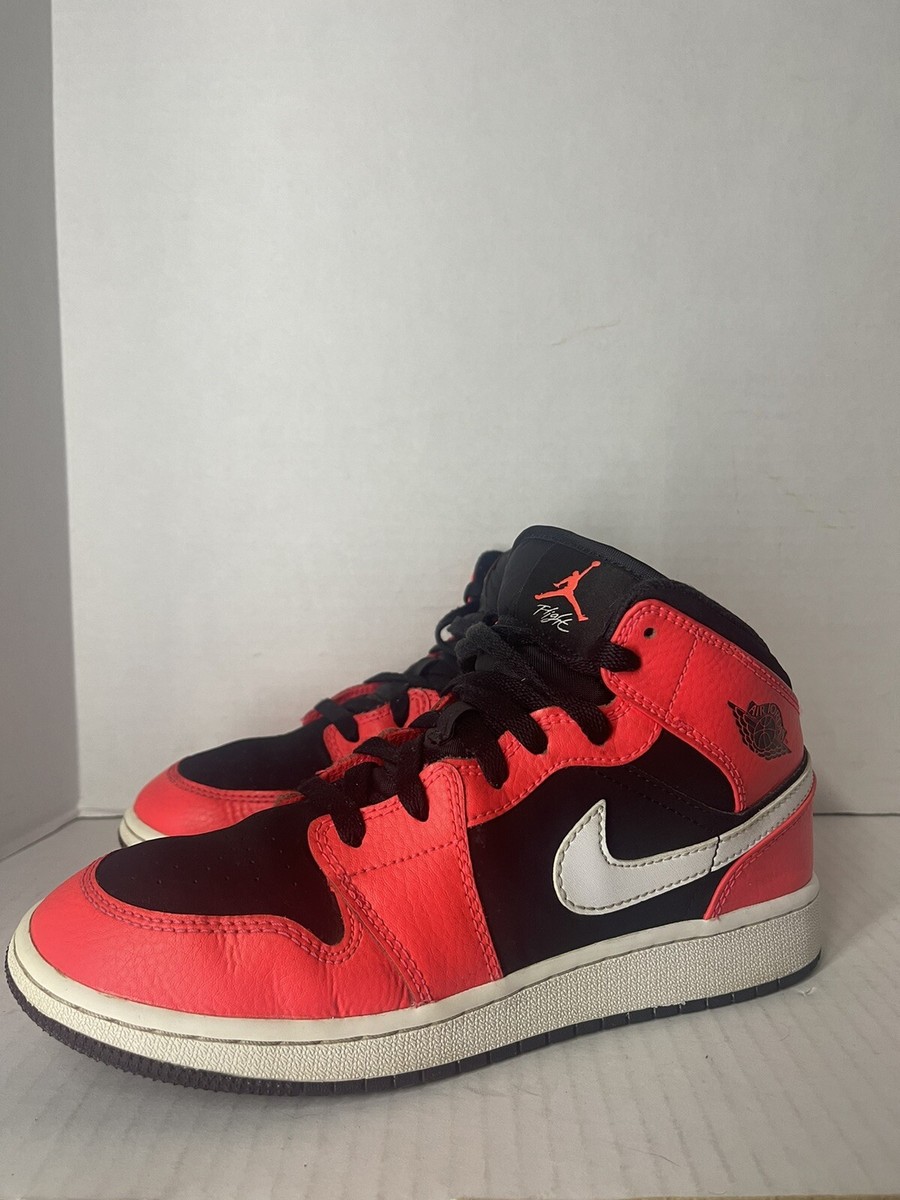 Nike Air Jordan 1 Mid GS Infrared 23 554725-061 Youth Size