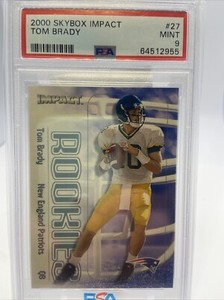 2000 Skybox Impact #27 Tom Brady New England Patriots RC Rookie PSA 9 MINT