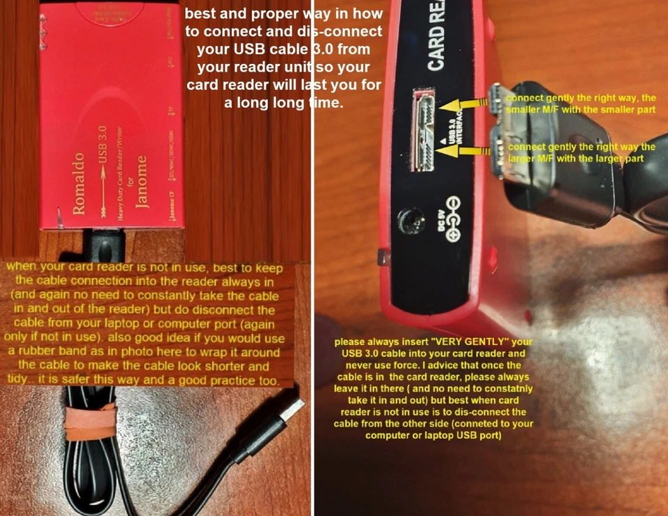 AUSTRALIAN SITE: latest Janome GENUINE Card Reader/Writer USB 3.0 - made to last - image 4 of 4