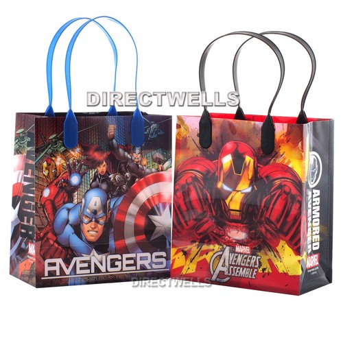 6 bolsas de botín para regalos de fiesta pequeña con licencia Avenger Capitán América - Imagen 2 de 2