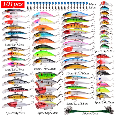 Central Hobby LURES COLLECTION 6セット Mixed lot Fishing Lure Kit Bait Set Wobbler Crankbaits Swimbait