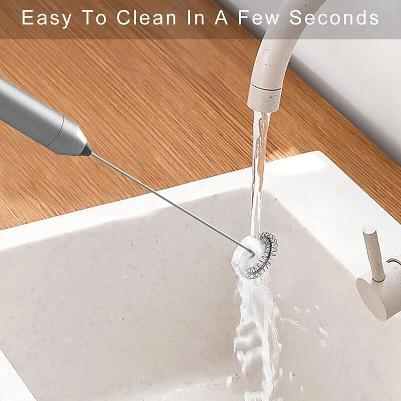 Milk Frother Handheld Battery Operated  Mixer Electric Foam Maker for4188