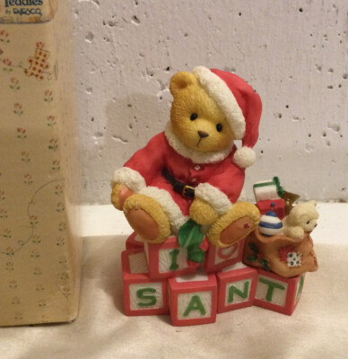 Cherished Teddies - Clarence I LOVE Santa Spells Christmas Joy 1998 Hillman | eBay