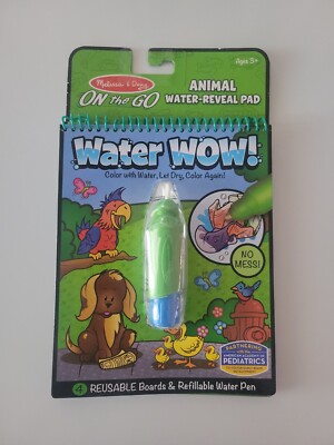 Melissa & Doug On The Go Water -Reveal Pad Animal.NEW