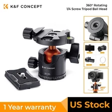 K&F Concept 28mm Tripod Ball Head 360° Panoramic with 1/4 Bubble Level for DSLR