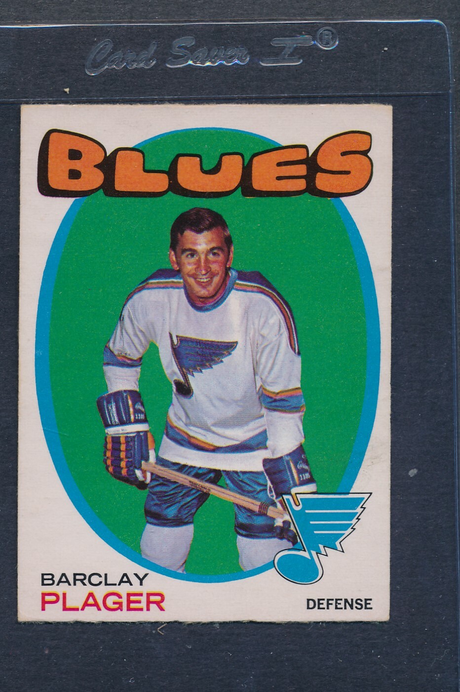 1971/72 OPC O-Pee-Chee #066 Barclay Plager Blues EX *287