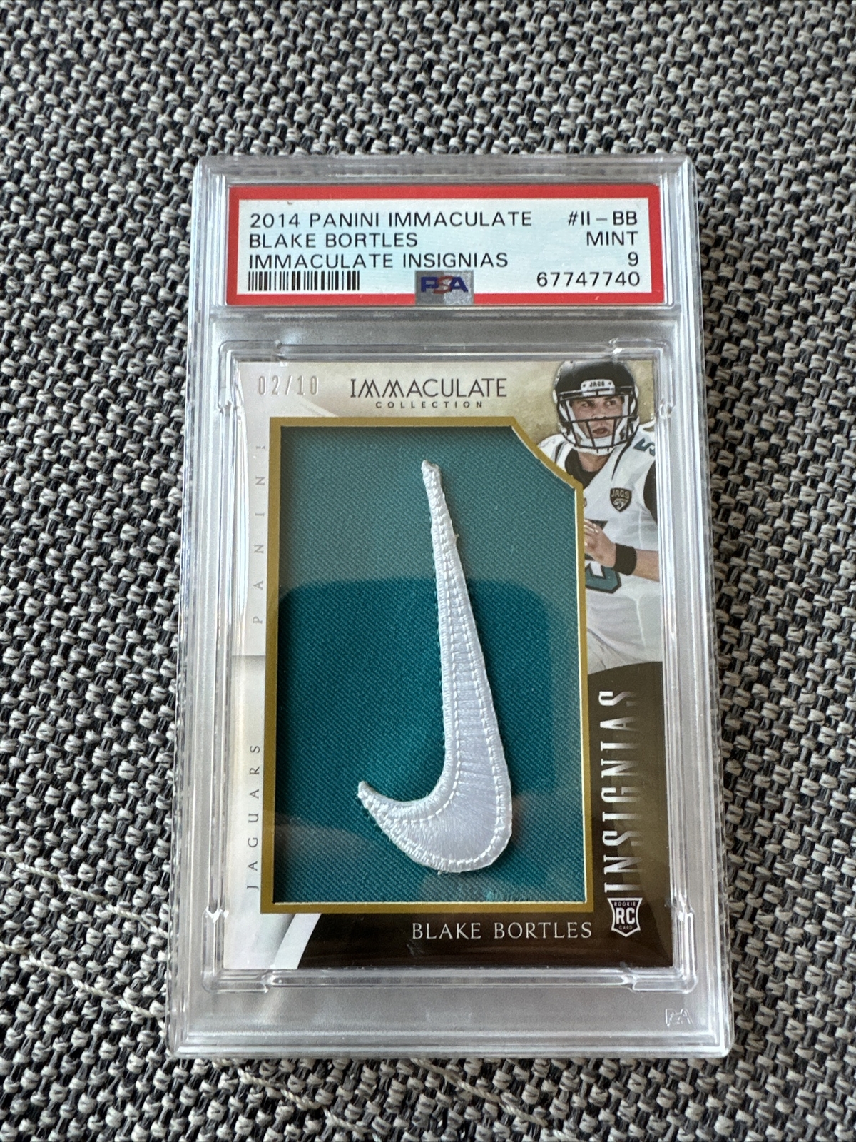 Blake Bortles Panini Immaculate Immaculate Insignias #IIBB Base