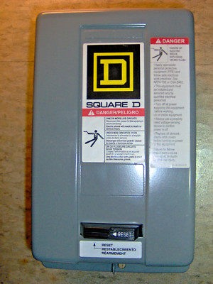 8536SBG2V02S 18A 460V~ 5HP 3P 3PH Non-Reversing Size 0 Motor Starter Square D