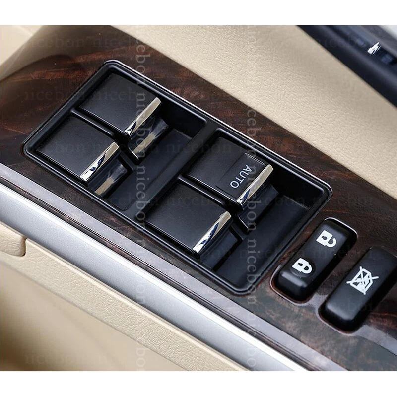 7pcs Window Lift Button Sequins Cover Trim Fit For Toyota 4runner 2010-2018 - Imagen 3 de 4