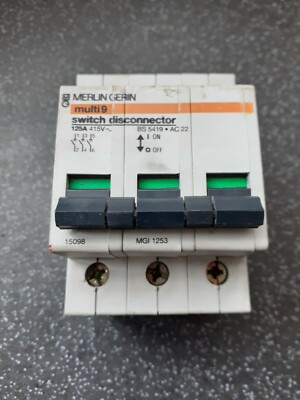 Merlin Gerin 25671 Multi 9 C60HC C6 6A 3 Phasen MCB