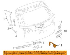 GM OEM 18-24 Equinox Lift Gate Exterior Trim-Camera 23137305