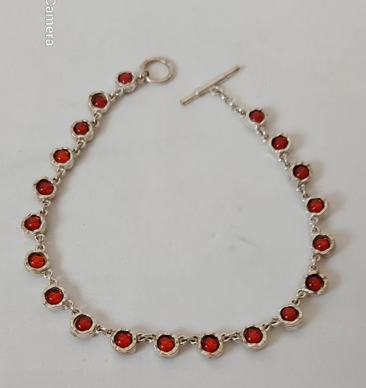 Biche de Bere Collier 2-farbige Halskette Duo Necklace Blau/rot Versilbert Neu - Bild 4 von 4