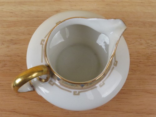 Antique Art Deco William Guerin Limoges Porcelain Pitcher Creamer R - Picture 3 of 8