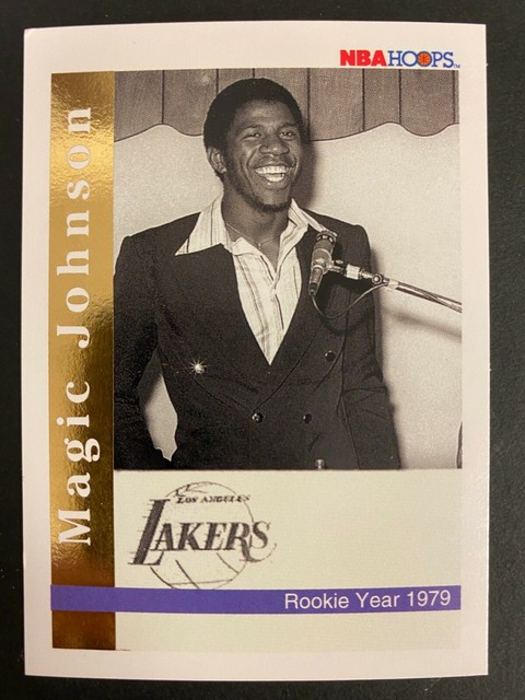 MAGIC JOHNSON 1992 SKYBOX NBA HOOPS ROOKIE RETIREMENT CARD NO SP EBay