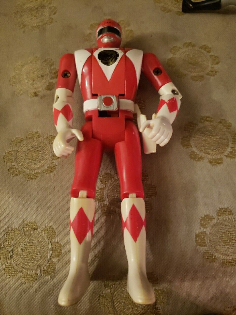 Vintage Bandai Mighty Morphin Power Red Ranger Flip Head Action Figure