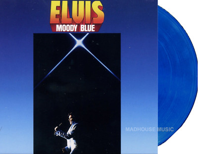 ELVIS PRESLEY LP Moody Blue 40th Anniversary - BLUE COLOURED Vinyl