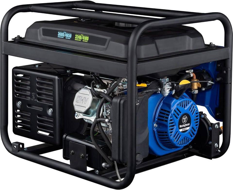 Westinghouse WGen3600DFv 4650W Portable RV Ready Dual Fuel Gas Powered ...
