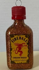 Fireball Cinnamon Whiskey Shot Bottle Alcohol Theme Ornament