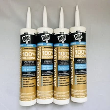 08790 Silicone Max Premium All Purpose 100% Silicone, White, 10.1-oz., 4 Pk