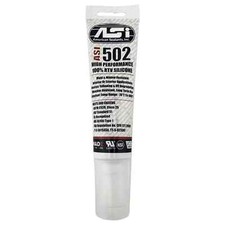 ASI 502 Clear Food Grade 100 RTV Silicone Sealant - 2.8 Oz Squeeze Tube