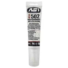 ASI 502 Clear Food Grade 100% RTV Silicone Sealant - 2.8 Oz Squeeze Tube