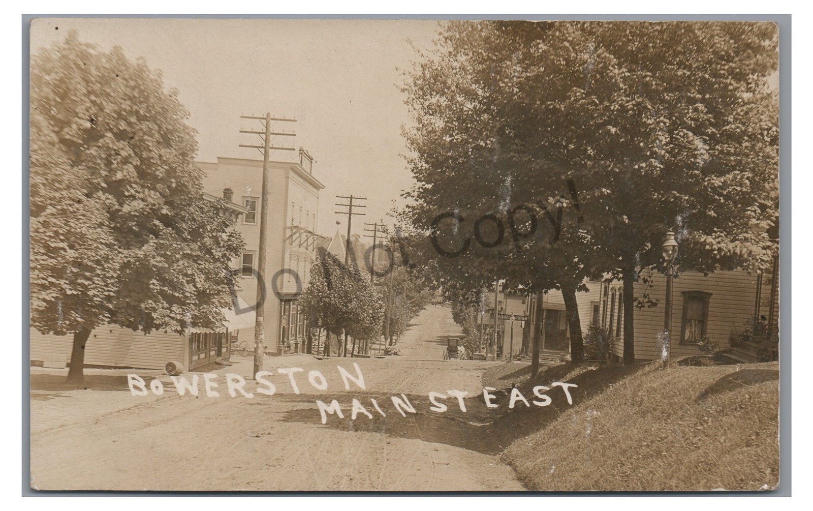 RPPC Main Street BOWERSTON OH Harrison County Ohio Vintage Real Photo Postcard eBay