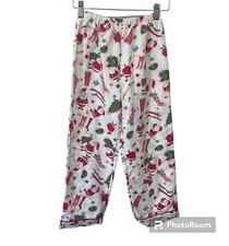 Pottery Barn Kids Boys Girls Size 8 Christmas Pajama Pants Bottoms Santa Tree