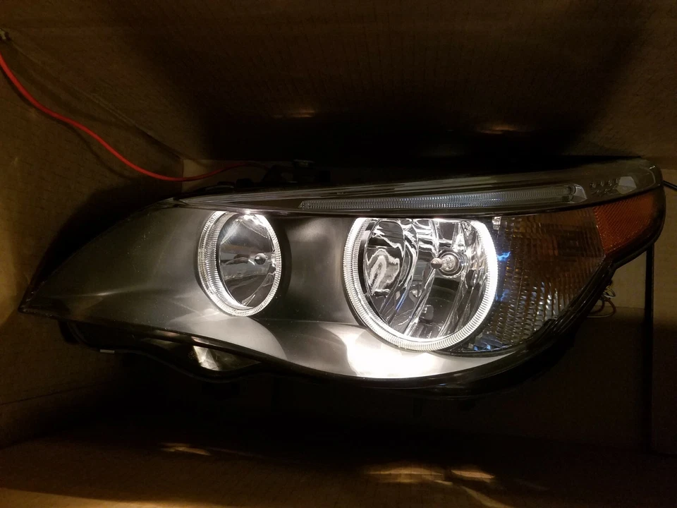 2004 2005 2006 2007 BMW 525I 530I 545I 550I M5 DRIVER LEFT HALOGEN HEADLIGHT - Image 2 of 4