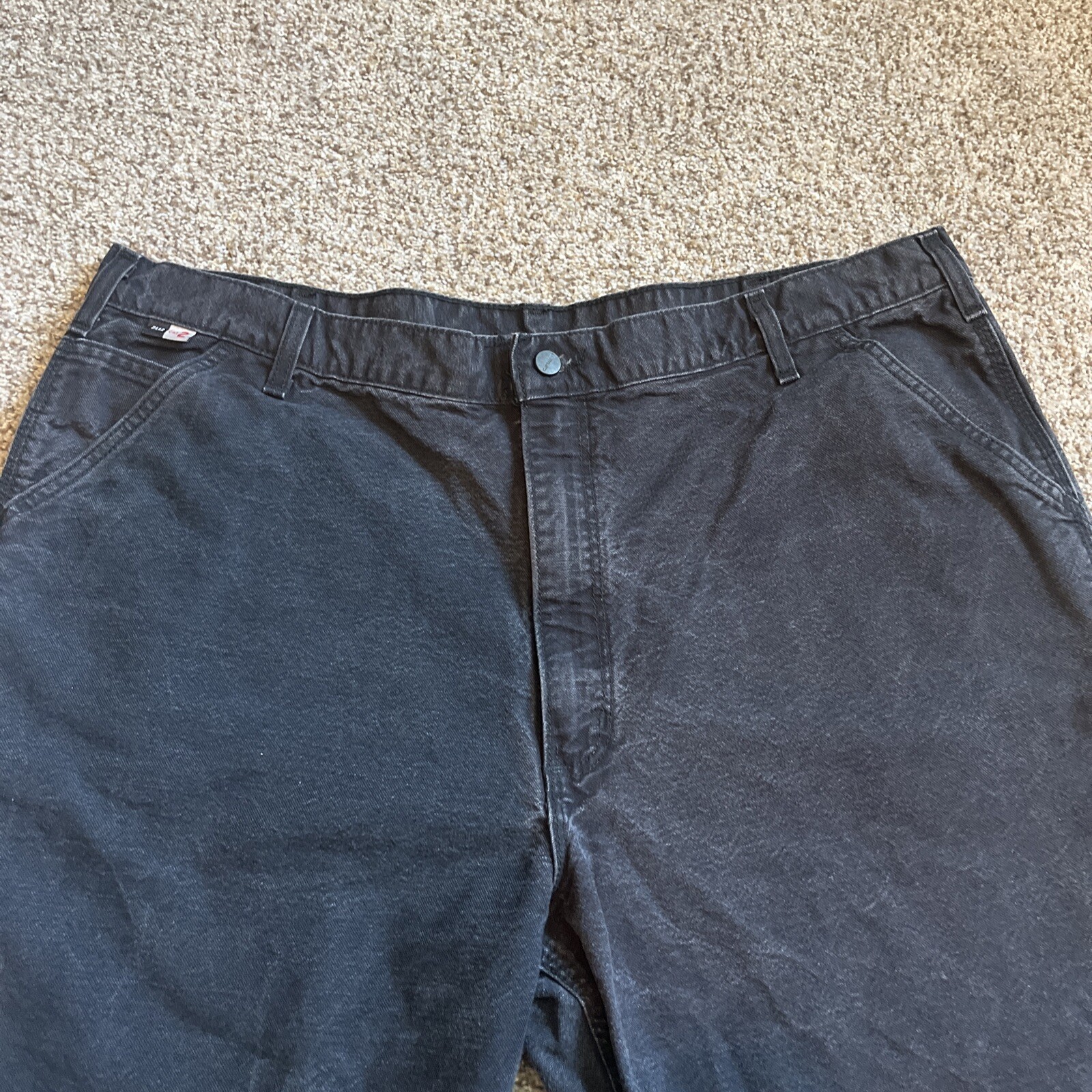 Carhartt Pants Mens 42x36 (41x31.5) Black CAT Flame Resistant Jeans 100791-001 - View 2