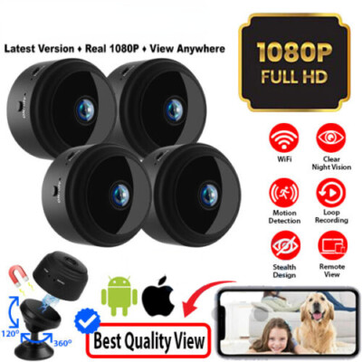 4X Mini Wireless Security WiFi Camera Small hidden IP Cam Smart Home Night 1080P