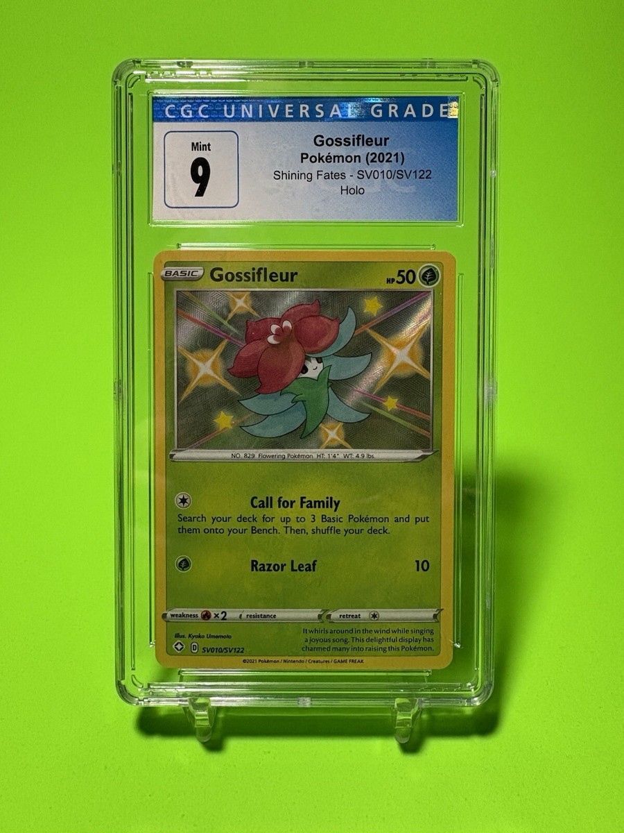 CGC 9 Gossifleur SV010/SV122 Shining Fates Holo Pokemon Mint CGC 9 Gossifleur SV010/SV122 Shining Fates Holo Pokemon Mint