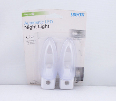 Jasco Automatic Led Night Light, Light Level Standard, 2 ct- FREE SHIPPING