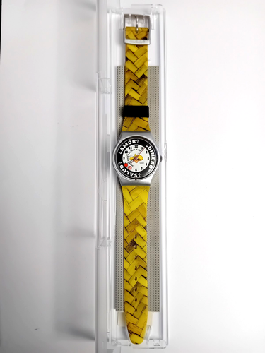 Swatch Standard Gent Sombrero GM143 1998 Vintage Orologio da polso Anni 90 NOS - Foto 5 di 10