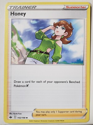 よくばりカード　マイヤペン　Honey English Honey 142/198 Near Mint - B1G1F Chilling Reign Pokemon Card $2
