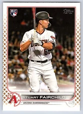 2022 Topps Gold Stars # 163 - Stuart Fairchild  - Arizona Diamondbacks - RC