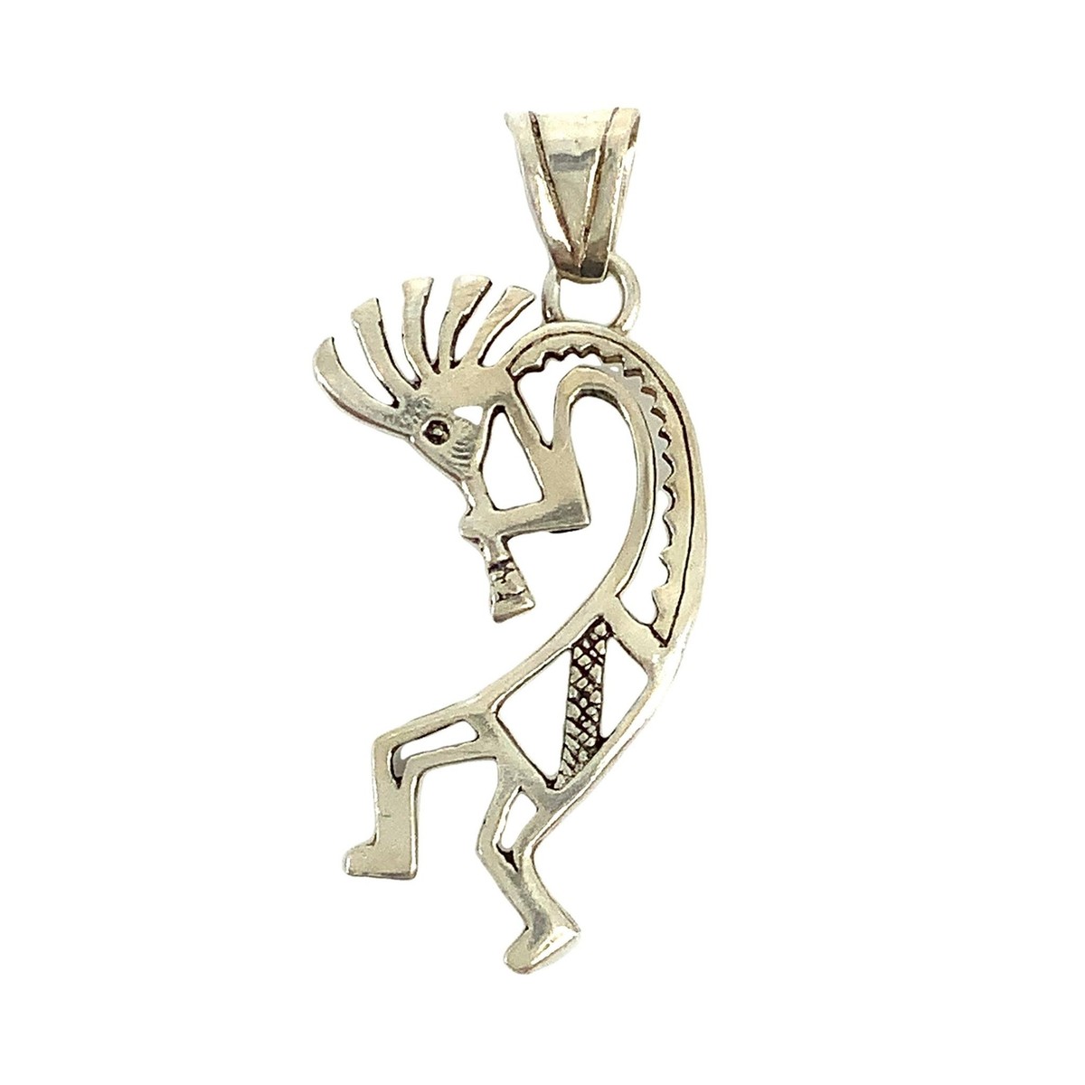 Vintage Sterling Silver Signed GS Glenn Sandoval Navajo Kokopelli