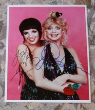 Liza Minelli, Goldie Hawn, orginal signiert, Top Gro&szlig;foto