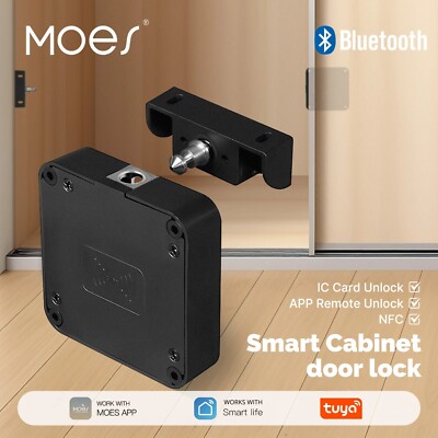 MOES Tuya Smart Bluetooth Schrankschloss Schlüsselloser Zugang IC-Karte App-Steuerung UK